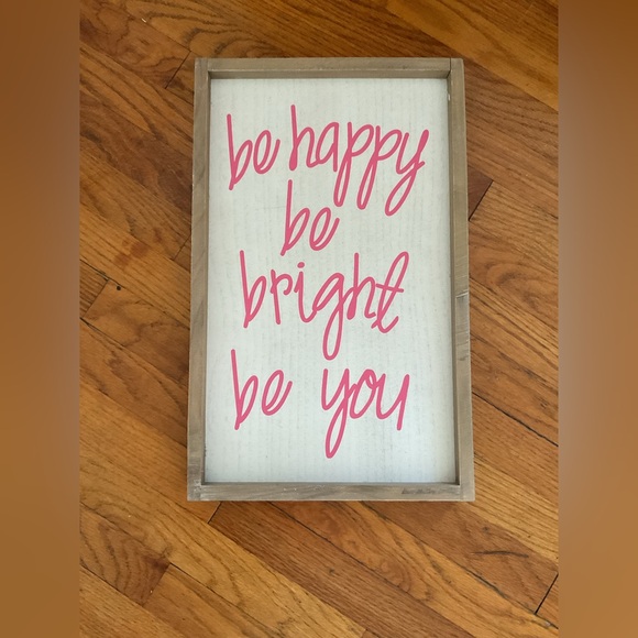 Hobby Lobby Inspirational Wall Art with Pink Accents - Picture 1 of 2